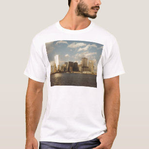 New York Skyline voor 9/11 Twin Towers T-shirt