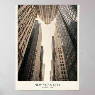 New York Skyscraper Poster in het Nederlands