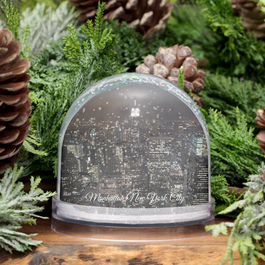 New York Snow Globe Custom NYC Empire Snowglobe (Hiver)