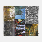 New York Souvenir Blanket NYC Sightsee Blanket Fleece Deken (Voorkant (Horizontaal))