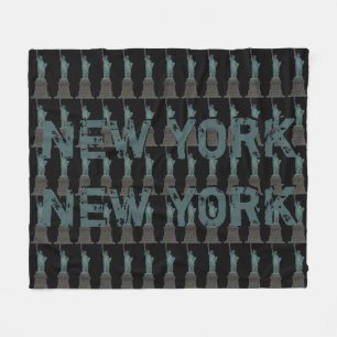 New York Souvenir Blanket Statue of Liberty Decor Fleece Deken