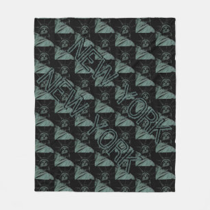 New York Souvenir Blanket Statue of Liberty Decor Fleece Deken