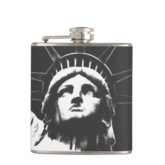 New York Souvenir Flask Statue of Liberty Flask Heupfles (Voorkant)