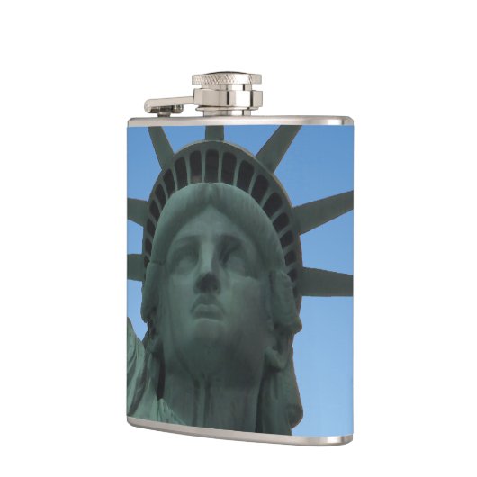 New York Souvenir Flask Statue of Liberty Flask Heupfles (Links)