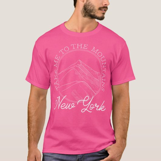 New York Souvenir Hiking brengt me naar de bergen T-shirt (Voorkant)