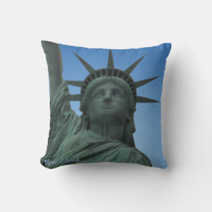 New York Souvenir NY Statue de la Liberté Coussin