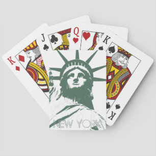 New York Speelt kaartenbeeld Vrije Souvenirs Pokerkaarten