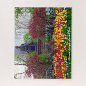 New York Spring Flowers.Kerstgroeten Legpuzzel (Verticaal)