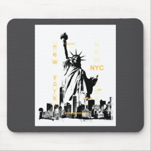 New York Stad Ny Nyc Beeld Van De Vrijheid Muismat