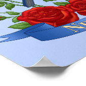 New York State Bird and Flower Poster (Hoek)