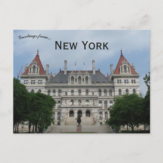 New York State Capitol Albany New York Briefkaart (Voorkant)