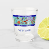 New York State Commemorative Shot Glass Shot Glas (Voorkant)