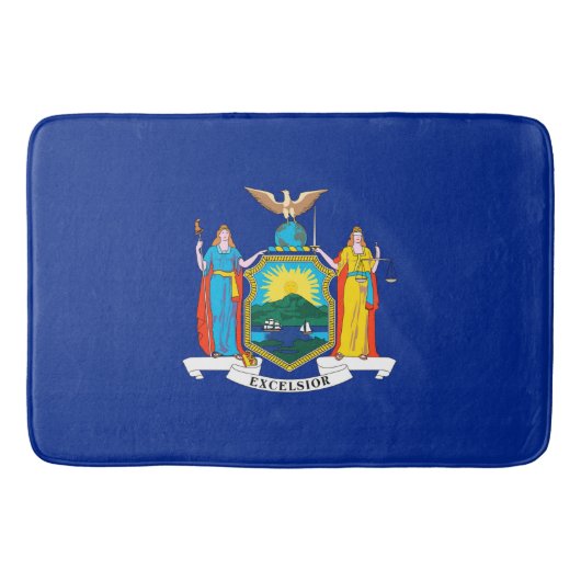 New York State Flag Design Badmat (Voorkant)