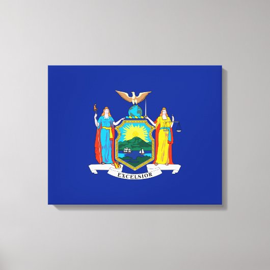 New York State Flag Design Canvas Afdruk (Voorkant)