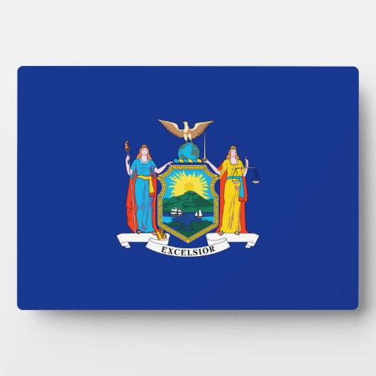 New York State Flag Design Fotoplaat (voorkant)