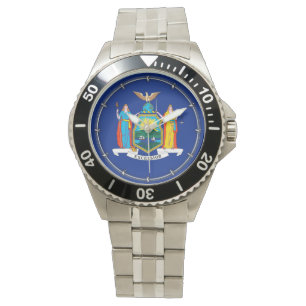 New York State Flag Design Horloge