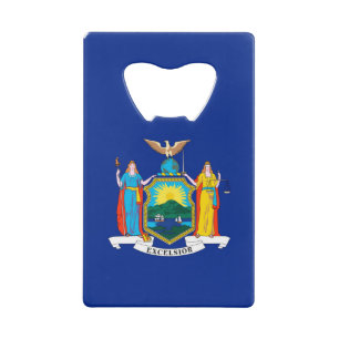 New York State Flag Design Kredietkaart Flessenopener
