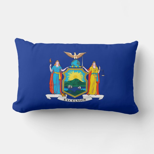 New York State Flag Design Kussen (Voorkant)