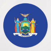 New York State Flag Design Labels (Design 2)