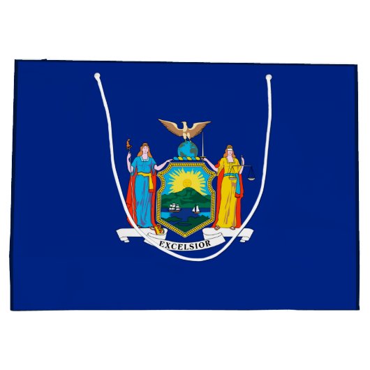 New York State Flag Design Large Cadeautasje (Achterkant)
