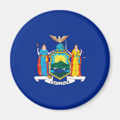 New York State Flag Design Magneet (Voorkant)