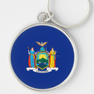 New York State Flag Design Sleutelhanger