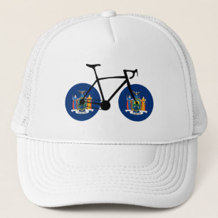 New York State Flag Fietsen Trucker Pet
