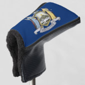 New York State Flag Golf Head Hoesje Golfheadcover (3/4 voorkant)