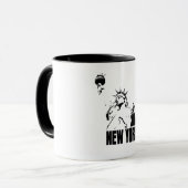 New York State Ik hou van NY Coffee mok Design (Voorkant links)