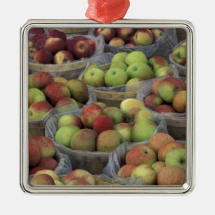 New York State Macintosh-appels in manden Metalen Ornament