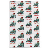 New York State Merry Christmas Aangepaste tekst Medium Cadeauzakje (Voorkant)