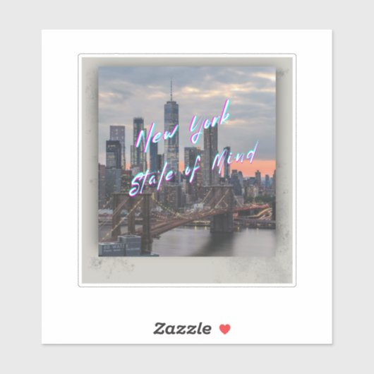 New York State of Mind Aesthetic vinyl Sticker (Feuille)