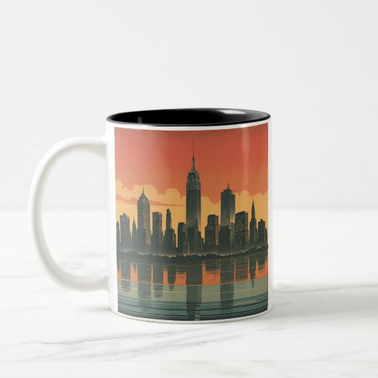 New York State of Mind - Retro Skyline Mug (Gauche)