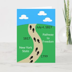 New York State - Pathway to Freedom: Blank Kaart