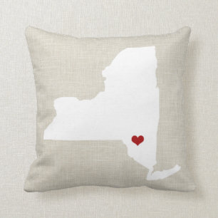 New York State Pillow gepersonaliseerd Kussen