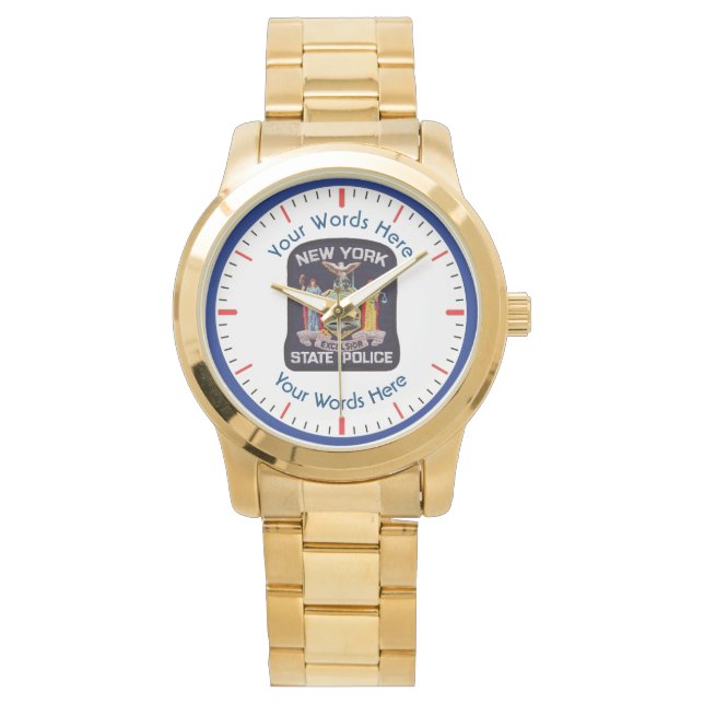New York State Police Wrist Watch Horloge (Voorkant)