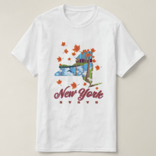 New York State Travel poster T-shirt