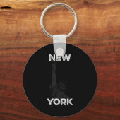 New York Statue Of Liberty Halftone Effect  Sleutelhanger (Voorkant)