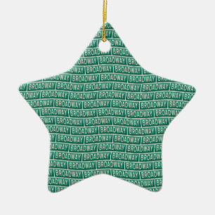 New York straatnaambordje - Broadway wallpaper Keramisch Ornament