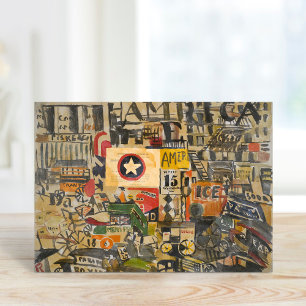 New York Street Scene Joaquín Torres-García Kaart