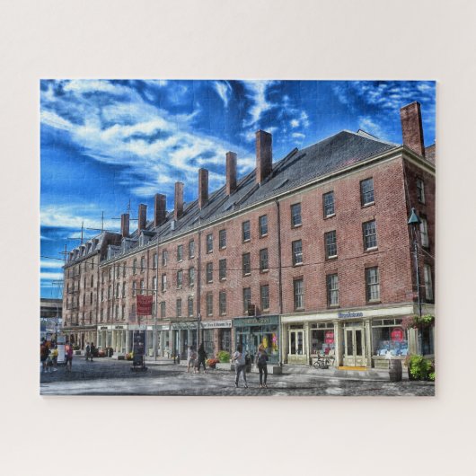 New York Street Uitzichten. Legpuzzel (Horizontaal)