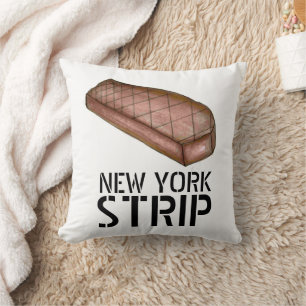 New York Strip NYC Steak Vlees Foodie Chef Kussen