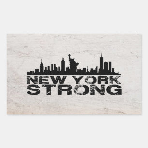 New York Strong Rechthoekige Sticker