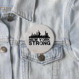 New York Strong Ronde Button 7,6 Cm