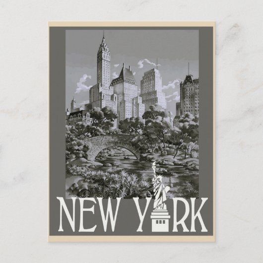 New York  Style Travel Briefkaart (Voorkant)