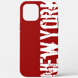 New York - Style urbain - coque iphone rouge et bl