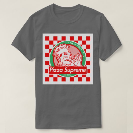 New York Styled Pizza Box T-shirt (Design voorkant)