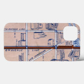 NEW YORK SUBWAY MAP, 1940 2 Case-Mate iPhone CASE (Achterkant (horizontaal))