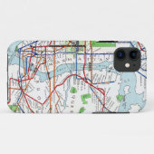 New York: Subway Map, 1940 Case-Mate iPhone Case (Achterkant (horizontaal))
