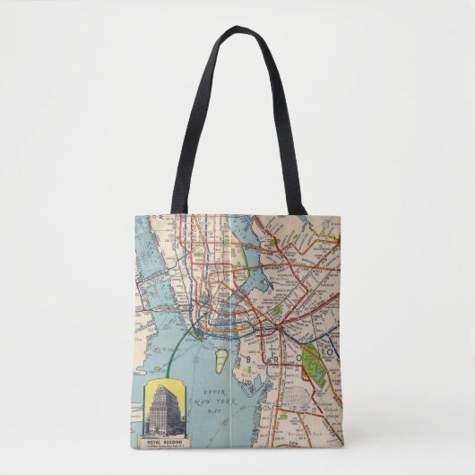  New York Subway Map Canvas tas (Voorkant)